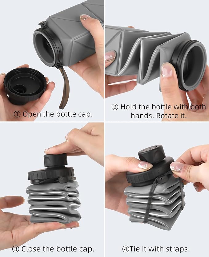Infitran Collapsible Silicone Water Bottle