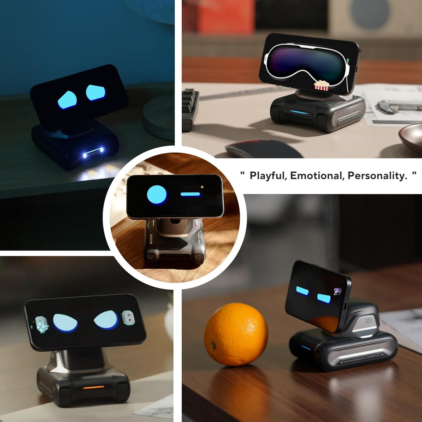 Smart AI Phone Robot 🤖 | Face Tracking, Voice Control & Auto Follow Camera