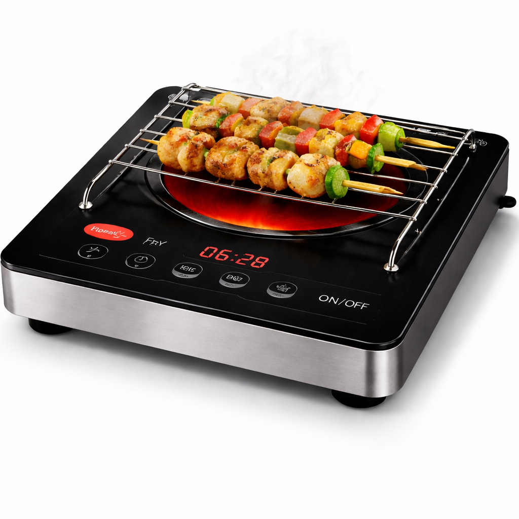 Pigeon Portable Infrared Cooker | Works with ALL Utensils | Smart LPG Alternative for Fast, Safe & Energy-Efficient Cooking | 2200W