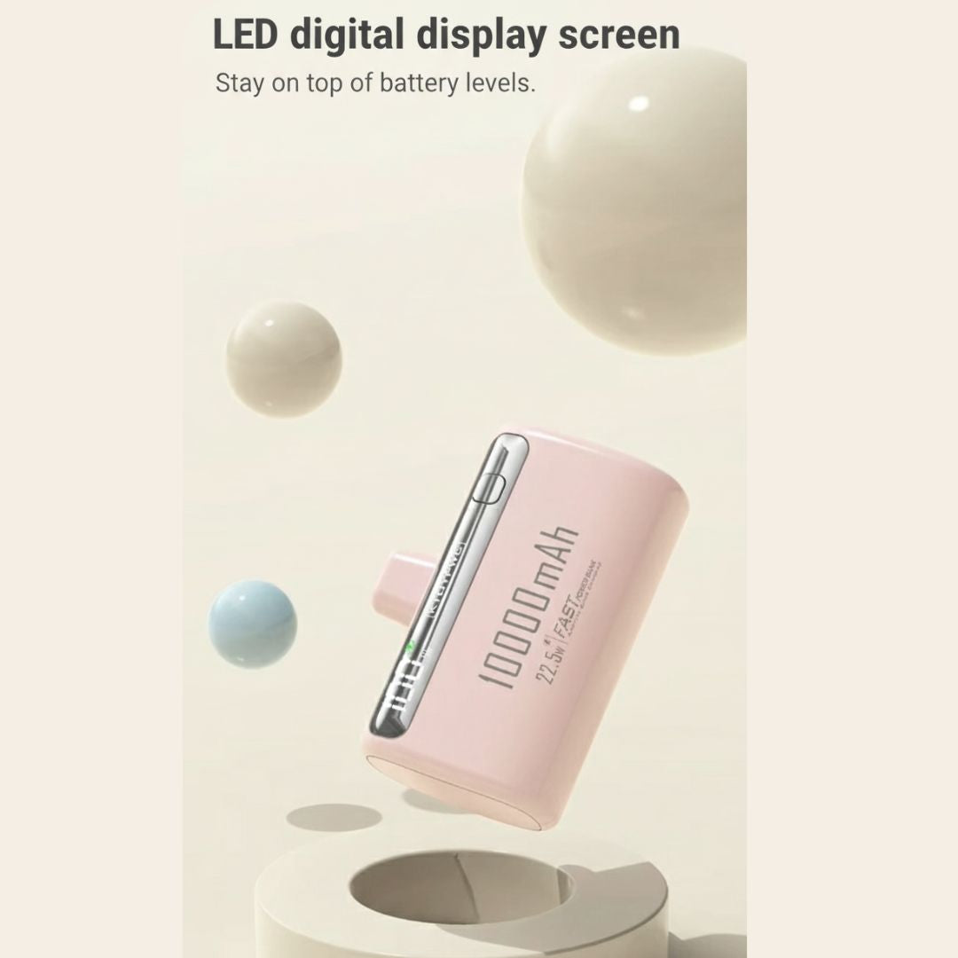 10000mAh ABS Portable Power Bank – Fast Charging Type-C