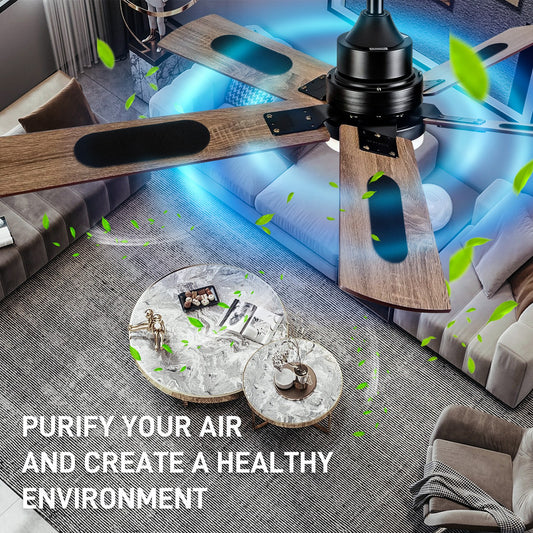 Activated Carbon Ceiling Fan Blade Filters – Easy Stick Dust & Odor Filter for Home & Office Fans