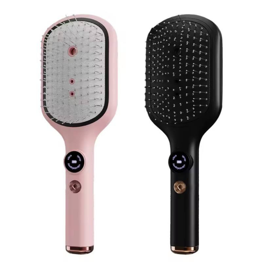 Electric scalp massager comb with red light therapy