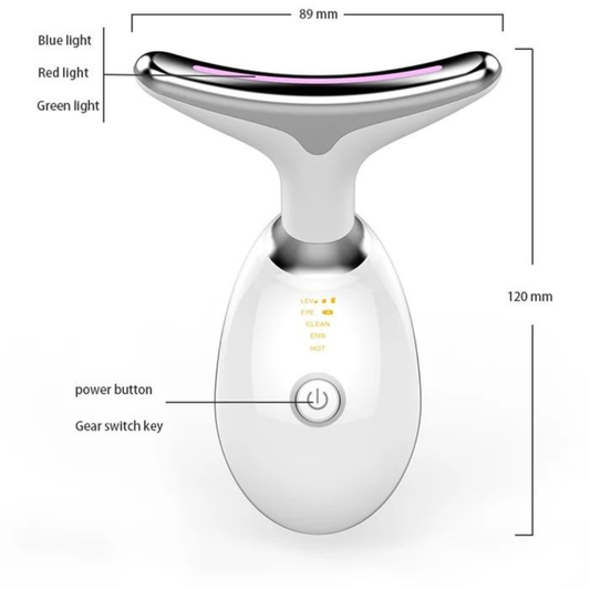 Neck Face Massager Face Sculpting Tool 3 Colour Modes and Vibration for Facial Massager for Double Chin