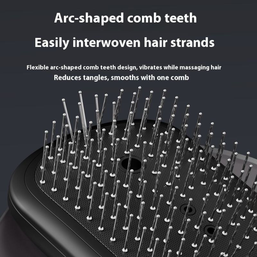 Electric scalp massager comb with red light therapy