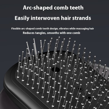 Electric scalp massager comb with red light therapy