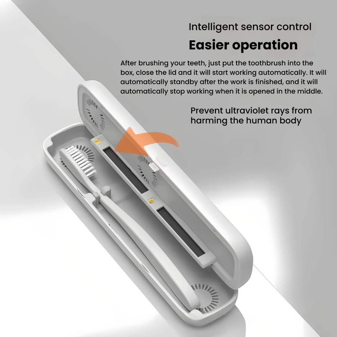 Tooth Brush UV Cleaner Travel Case