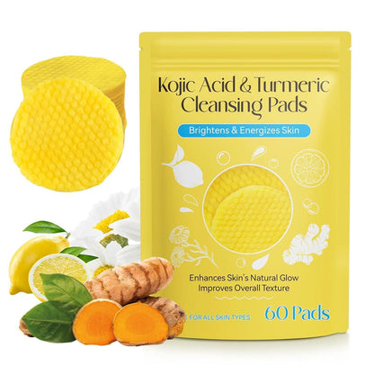 Kojic Acid & Turmeric Cleansing Pads ( 60 Pads ) ⭐⭐⭐⭐⭐ 74995+ Reviews