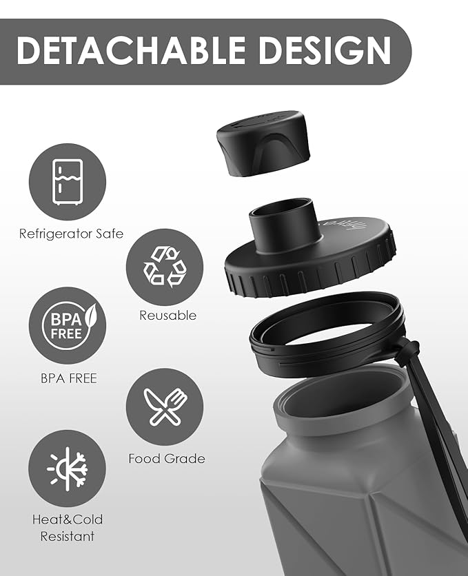 Infitran Collapsible Silicone Water Bottle