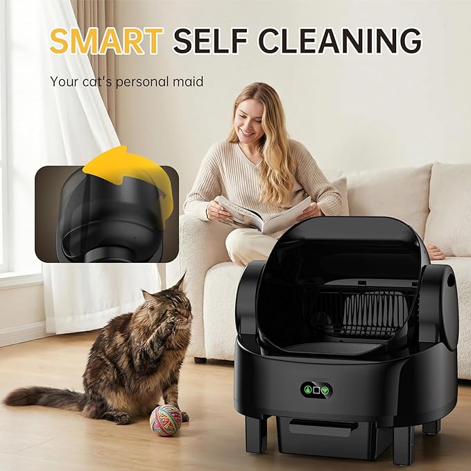 Automatic Self-Cleaning Cat Litter Box