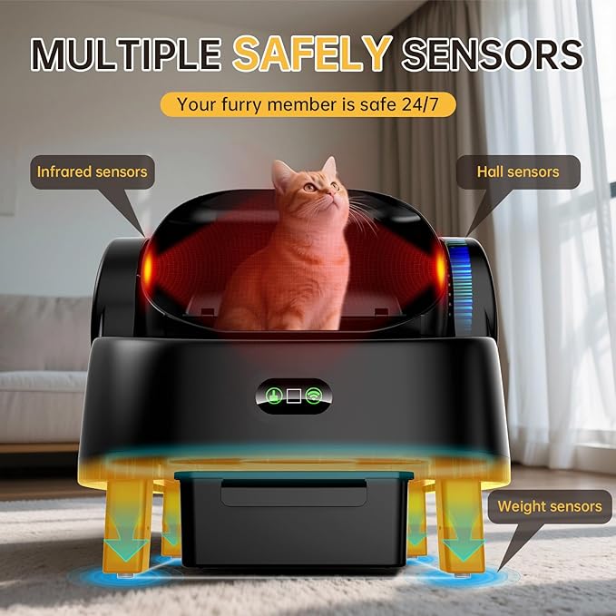 Automatic Self-Cleaning Cat Litter Box