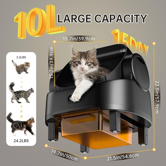 Automatic Self-Cleaning Cat Litter Box