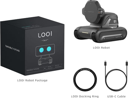 LOOI AI Selfie Robot Emotional AI Smart Pet Robot Dog 10W Wireless Charging ChatGPT Toy Voice Interaction Gesture Face Recognition Android IOS