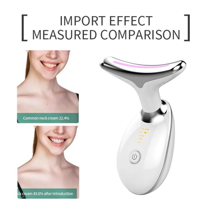 Neck Face Massager Face Sculpting Tool 3 Colour Modes and Vibration for Facial Massager for Double Chin