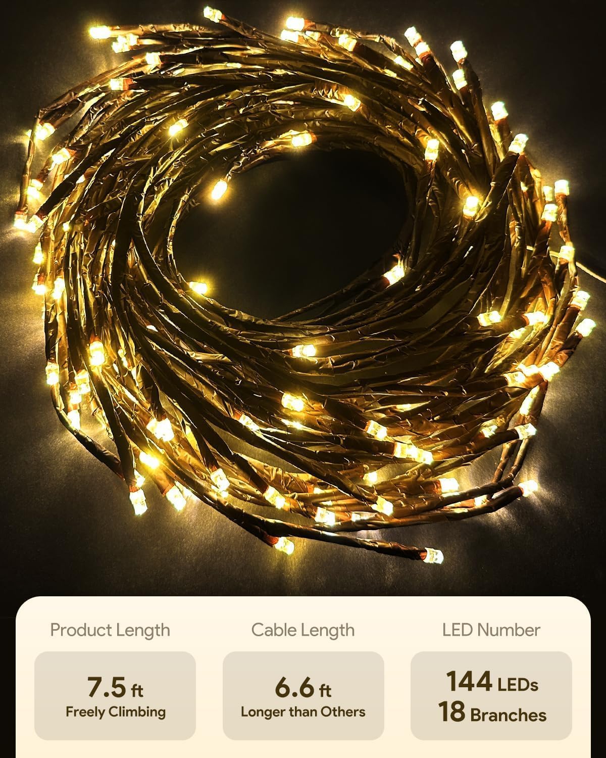 LED Willow Vine Branch Light (Christmas)