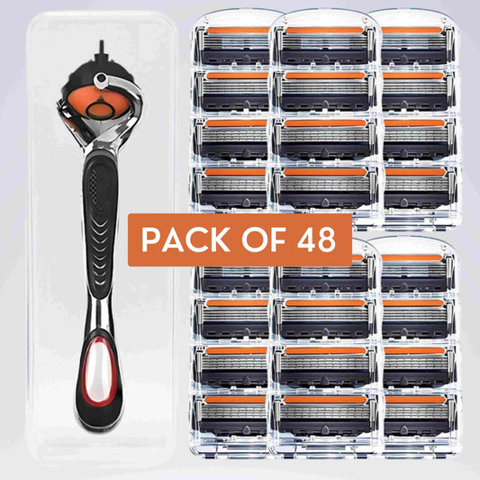 Precision Razor - 48 Blade Shaving Razor | No Cuts Guaranteed