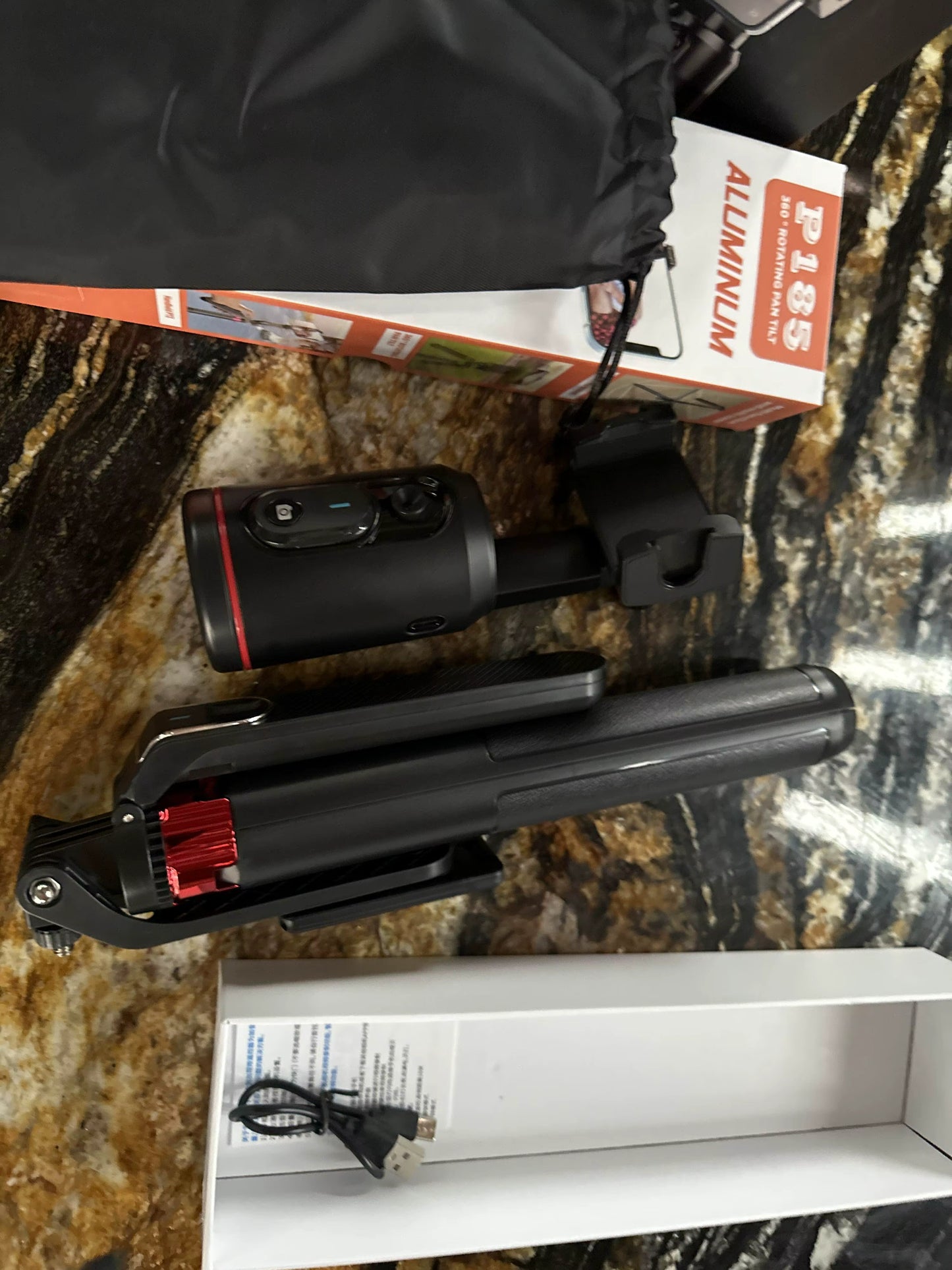 Auto Face AI Tracking Gimbal Stabilizer Camera Tripod Selfie Stick Phone Shooting Stand Remote 360° Rotating Phone Holder