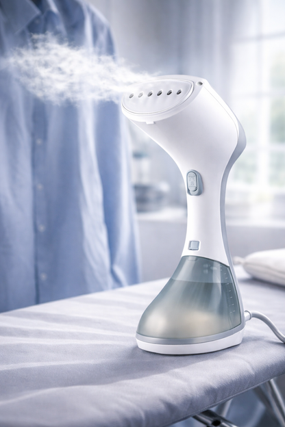 Portable Steam Iron for Travel & Home - 1500W Handheld Garment Steamer –