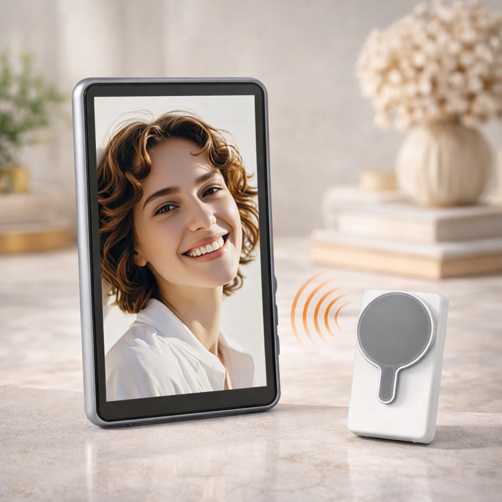 Magnetic Wireless Vlog Selfie Monitor (2025 Edition) with Touch Screen & Audio 1080 wireless recording
