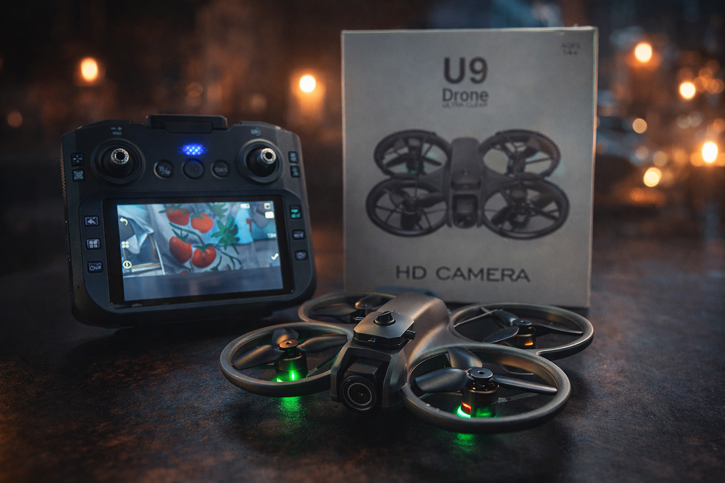 The Ultimate Intelligent Folding Drone – Pro Stability, 360° Safety, Effortless Control with HD Camera.