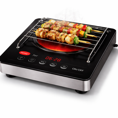 Pigeon Portable Infrared Cooker | Works with ALL Utensils | Smart LPG Alternative for Fast, Safe &amp; Energy-Efficient Cooking | 2200W