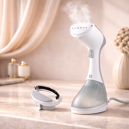 Portable Steam Iron for Travel & Home - 1500W Handheld Garment Steamer –