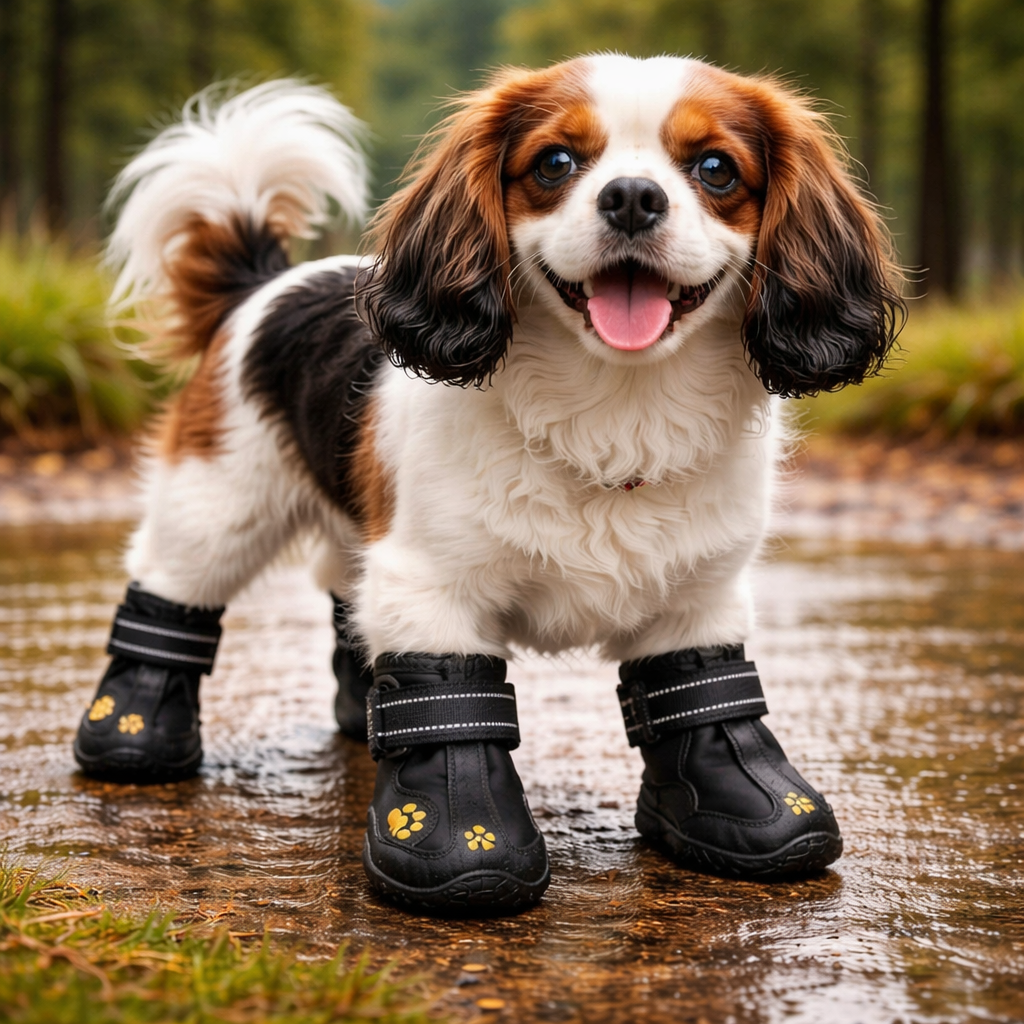 Waterproof Anti-Slip Dog Shoes – Protective Outdoor Rain Boots for Small & Medium Dogs