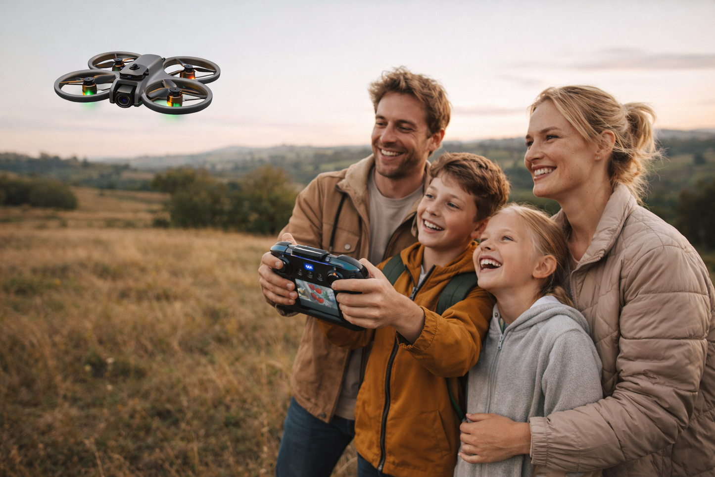 The Ultimate Intelligent Folding Drone – Pro Stability, 360° Safety, Effortless Control with HD Camera.