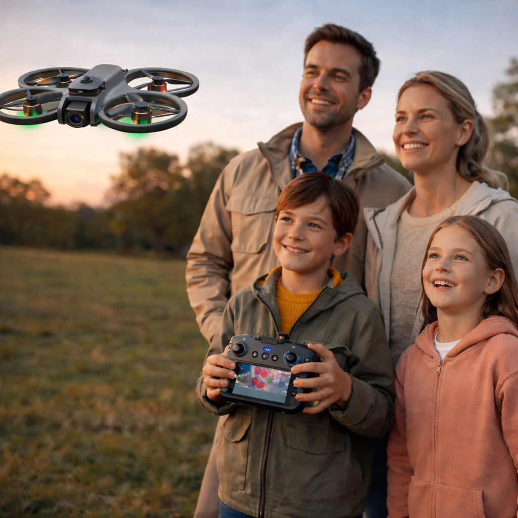 The Ultimate Intelligent Folding Drone – Pro Stability, 360° Safety, Effortless Control with HD Camera.