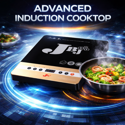 JBJ Induction Cooktop – High Power Electric Stove with Smart Touch Control