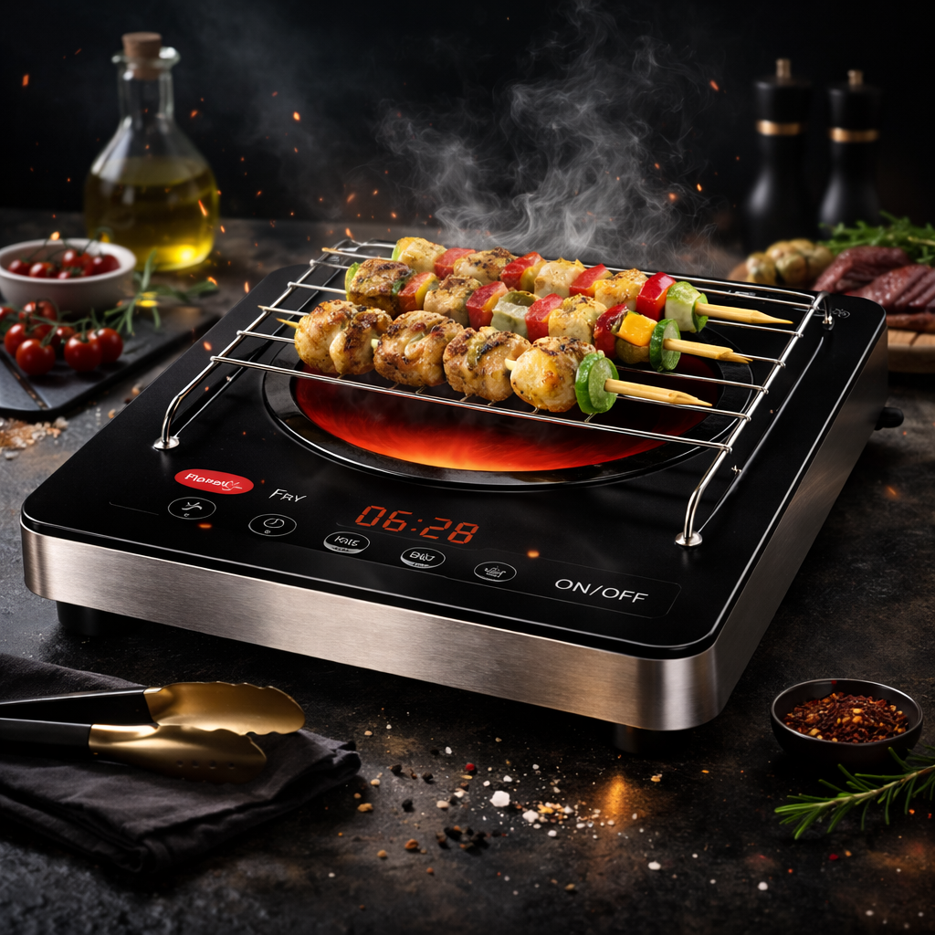 Pigeon Portable Infrared Cooker | Works with ALL Utensils | Smart LPG Alternative for Fast, Safe &amp; Energy-Efficient Cooking | 2200W