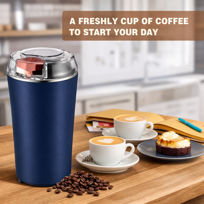 Electric Coffee Bean Grinder – Multi-Functional Stainless Steel Spice, Herb & Nut Grinder for Kitchen