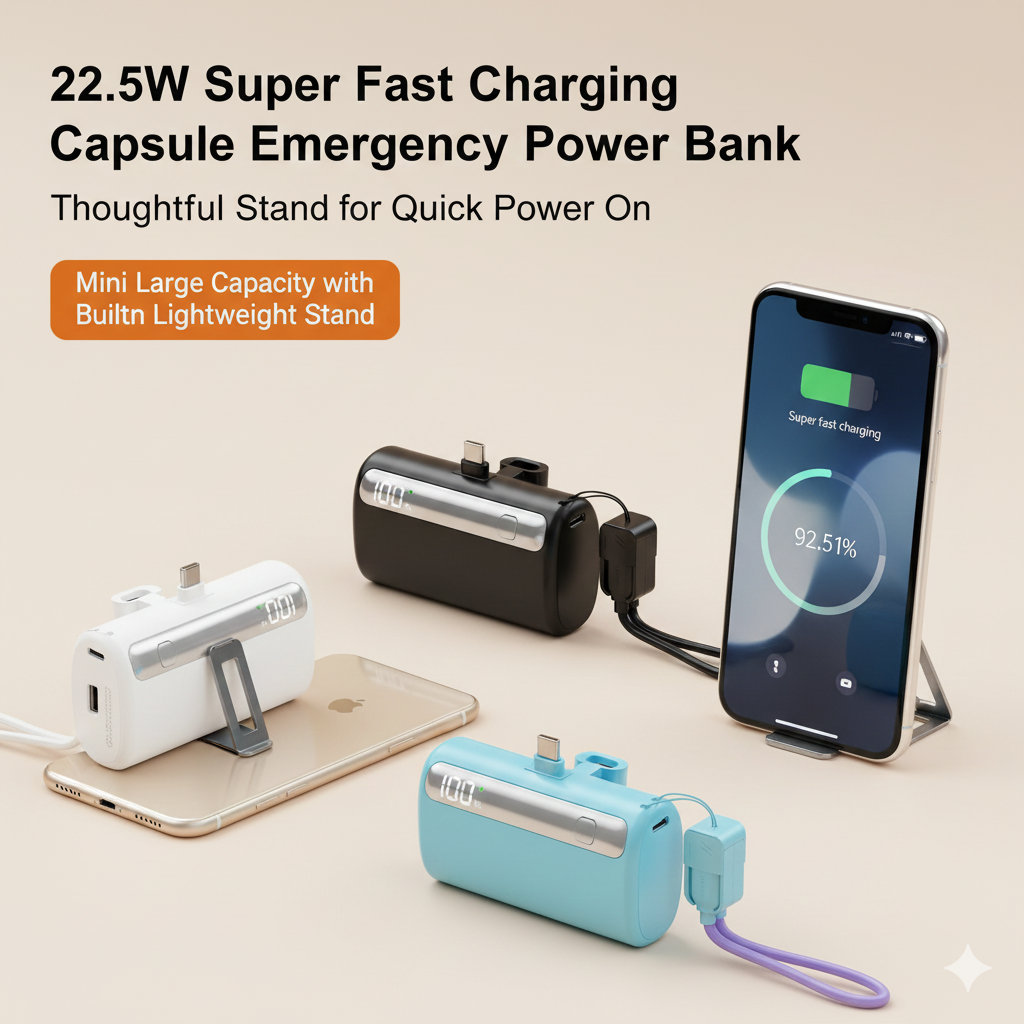 10000mAh ABS Portable Power Bank – Fast Charging Type-C