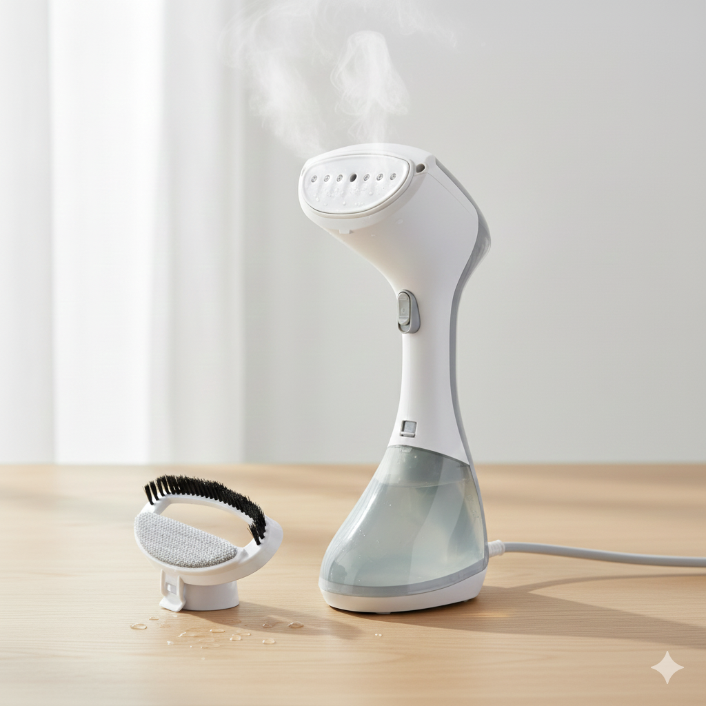 Portable Steam Iron for Travel & Home - 1500W Handheld Garment Steamer –