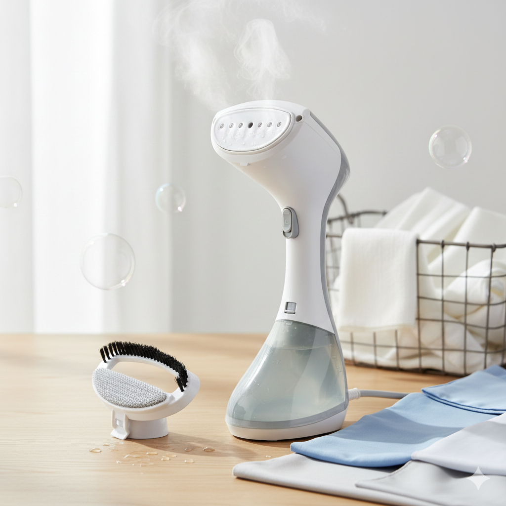 Portable Steam Iron for Travel & Home - 1500W Handheld Garment Steamer –