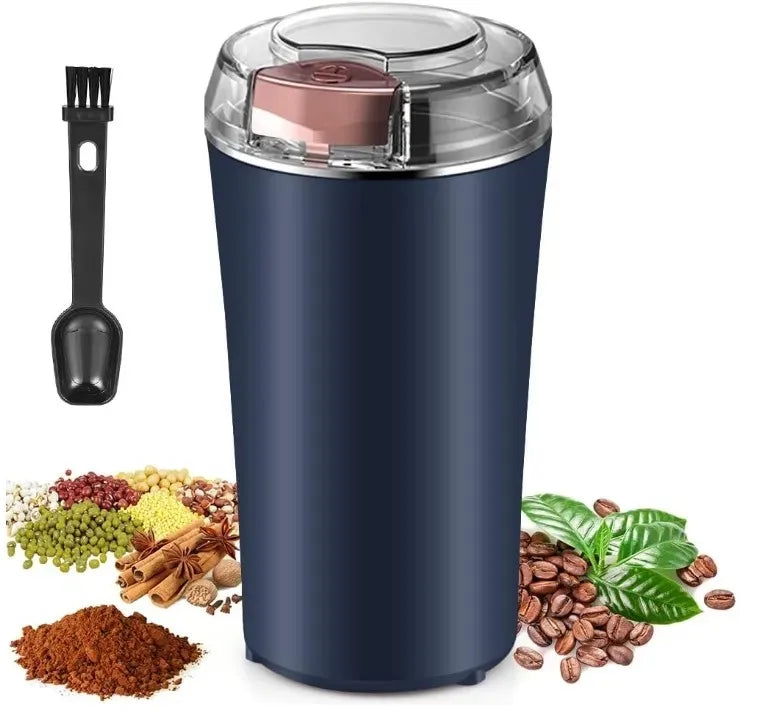 Electric Coffee Bean Grinder – Multi-Functional Stainless Steel Spice, Herb & Nut Grinder for Kitchen