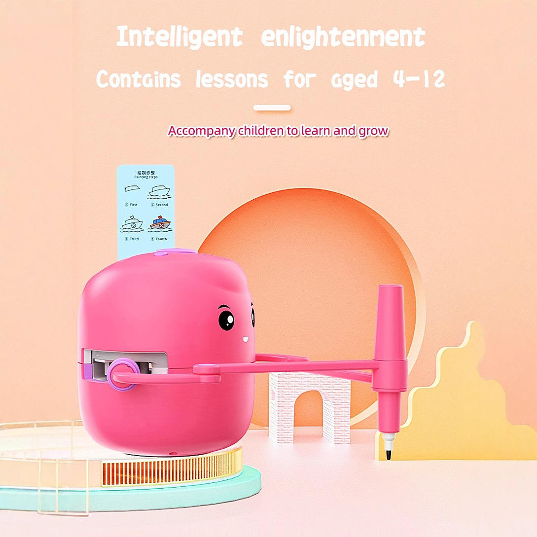 Smart Drawing Robot for Kids | Montessori Educational Art Toy with Voice Interaction, 16 Color Pens & 150 Learning Cards | Perfect Gift for 5+ Boys & Girls