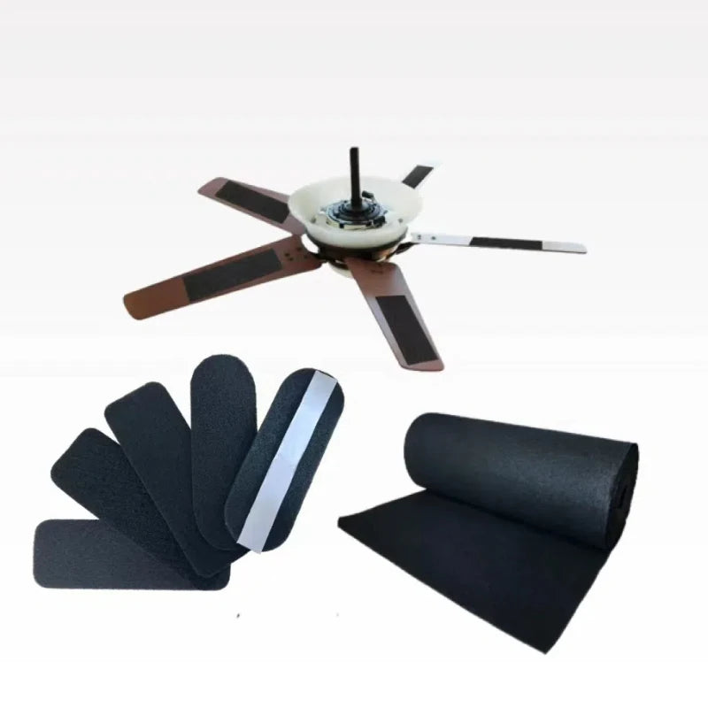 Activated Carbon Ceiling Fan Blade Filters – Easy Stick Dust & Odor Filter for Home & Office Fans