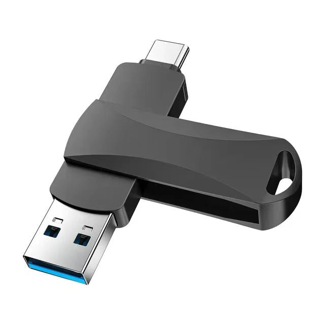USB 3.0 Flash 128GB Metal Type-C To USB Drive 2-in-1