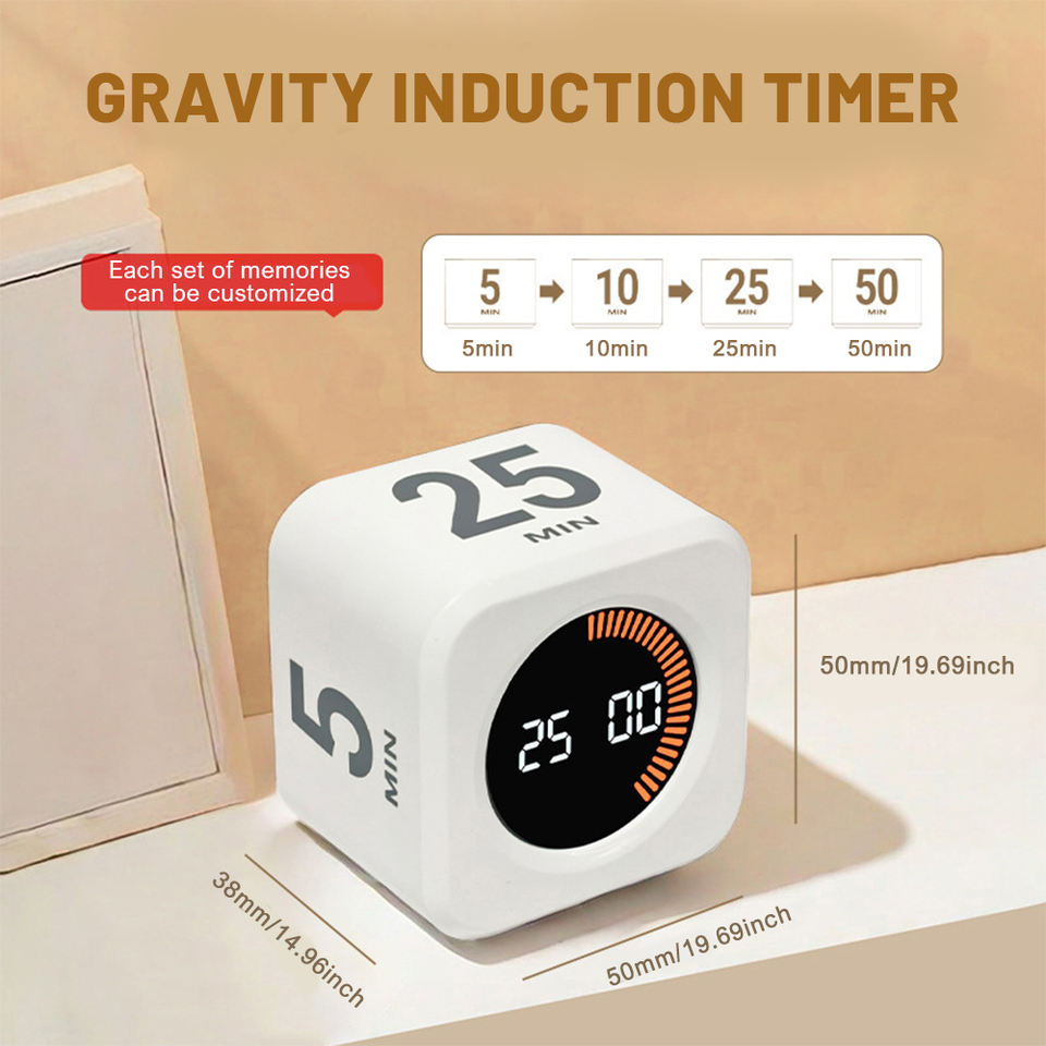 Hexagon Visual Flip Timer for Kids – Fun Countdown Clock for Study, Play & Learning