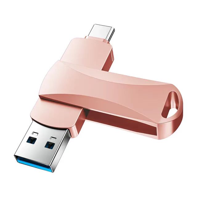 USB 3.0 Flash 128GB Metal Type-C To USB Drive 2-in-1