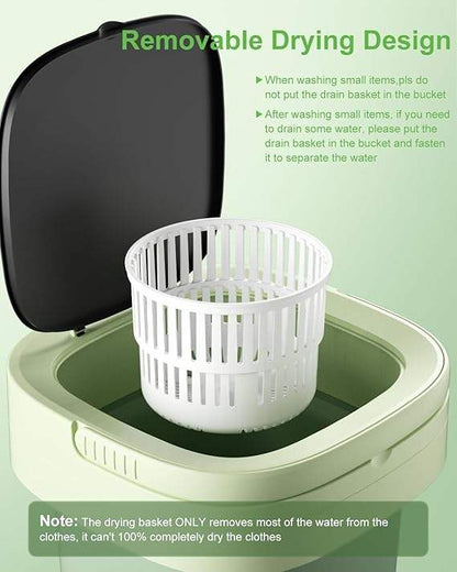 Portable Mini Washing Machine – 15L Foldable Washer