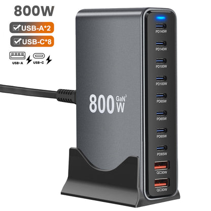800W Ultimate Multiport USB-C Desktop   All-in-1 fast Charging Station