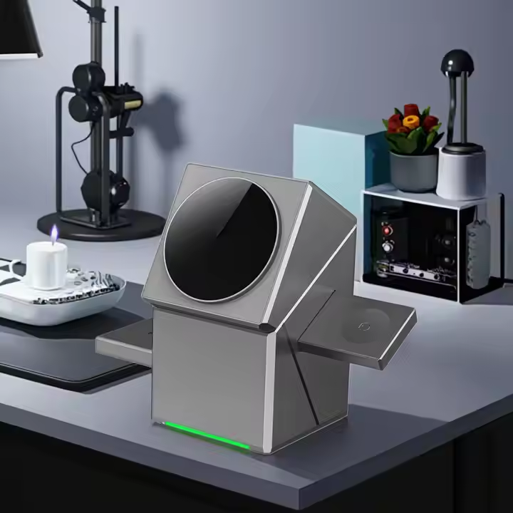 3-in-1 Magnetic Wireless Charging Stand (15W Qi2 Fast Charger)