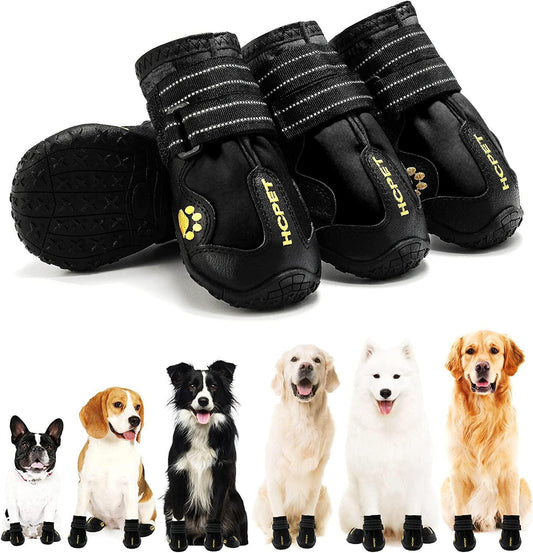 Waterproof Anti-Slip Dog Shoes – Protective Outdoor Rain Boots for Small & Medium Dogs