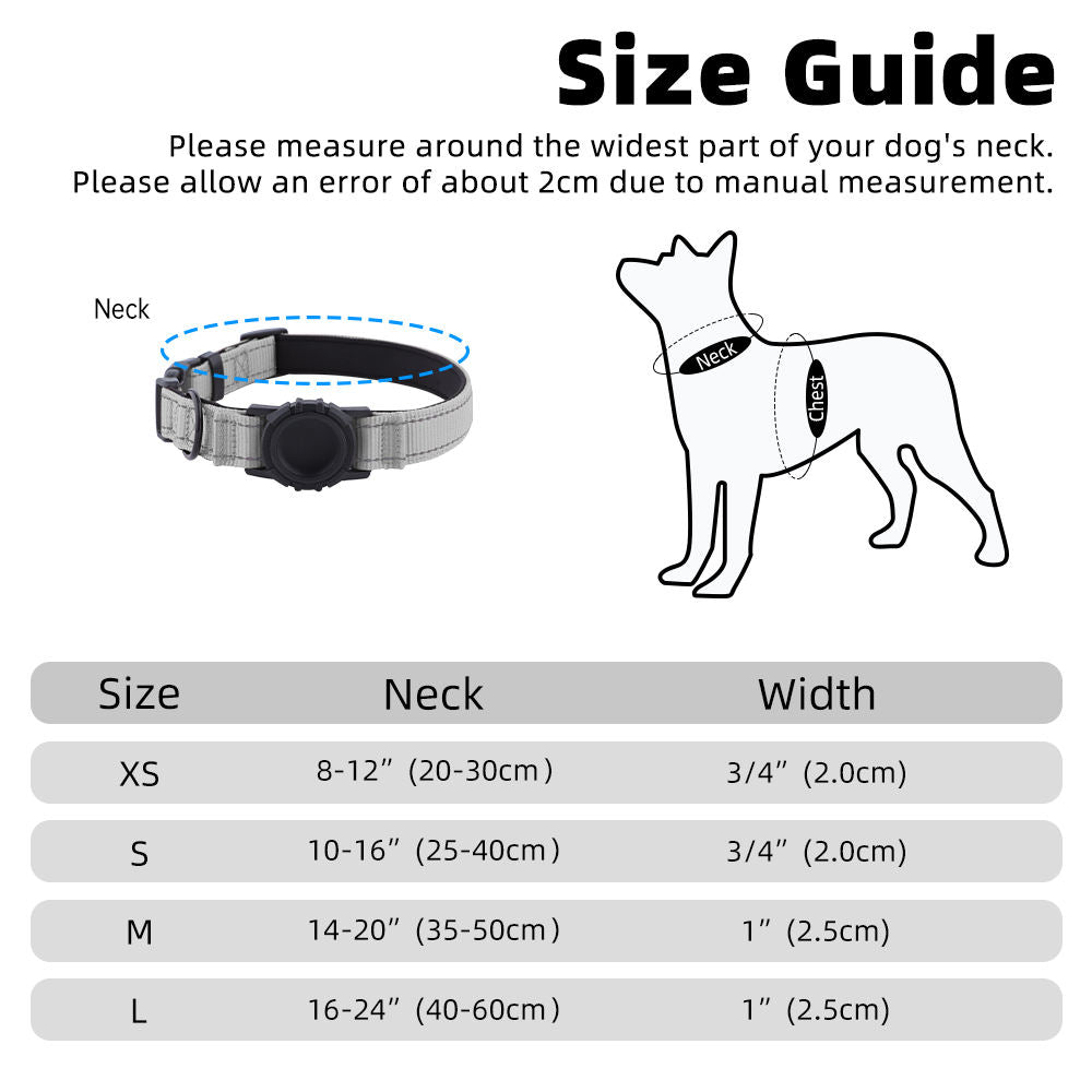Customized Logo Waterproof Anti-Lost GPS Tracker Air Tag Holder Solid Nylon Pet Dog Collar Silicone Airtag Personalized Dog Cat
No reviews yet