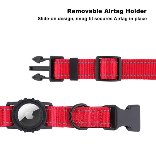 Customized Logo Waterproof Anti-Lost GPS Tracker Air Tag Holder Solid Nylon Pet Dog Collar Silicone Airtag Personalized Dog Cat
No reviews yet