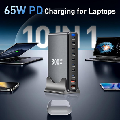 800W Ultimate Multiport USB-C Desktop   All-in-1 fast Charging Station