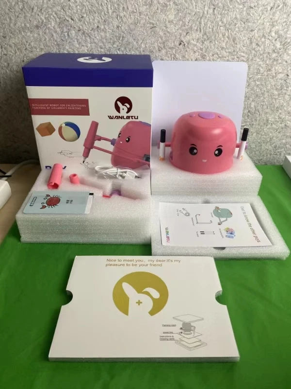 Smart Drawing Robot for Kids | Montessori Educational Art Toy with Voice Interaction, 16 Color Pens & 150 Learning Cards | Perfect Gift for 5+ Boys & Girls