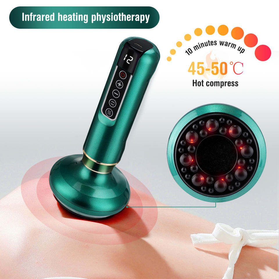 Electric Cupping Massager 12 Gear Suction and Heating
