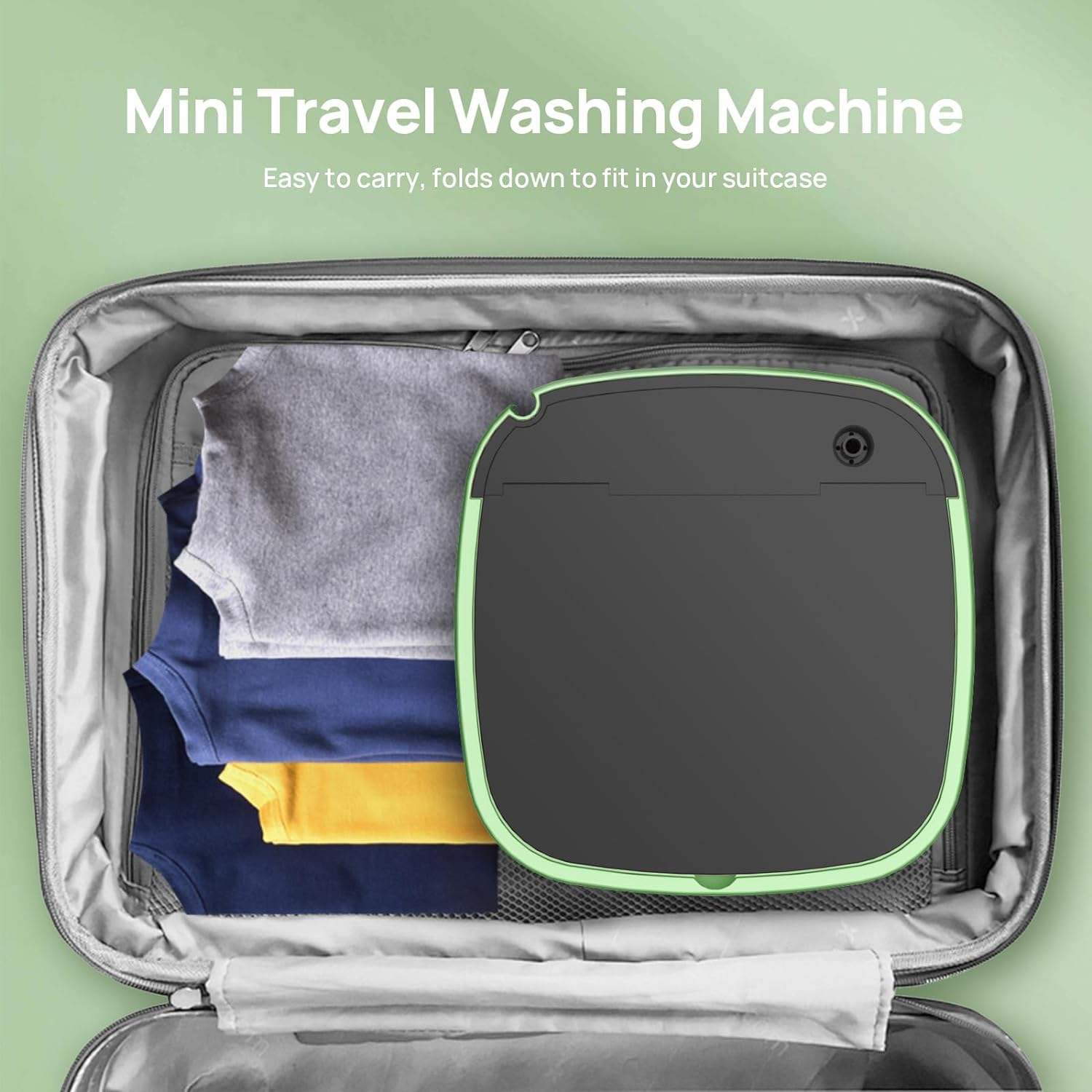 Portable Mini Washing Machine – 15L Foldable Washer